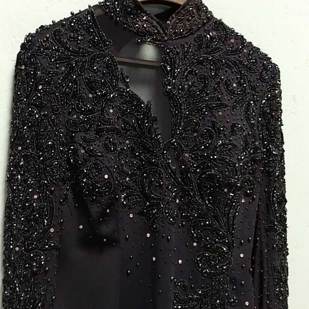 Pageant dress, navy blue